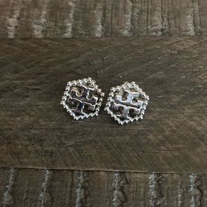 Tory Burch Silver Stud Earrings